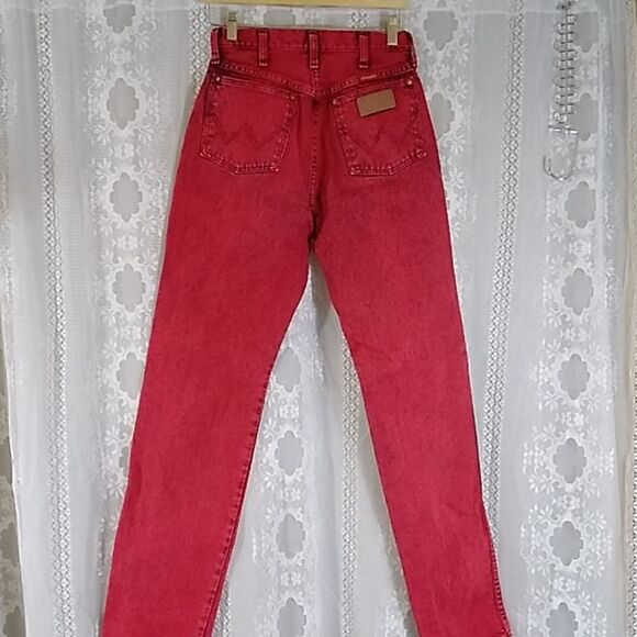 VTG Rate Wrangler 14MWZRE Made In USA 100% Cotton W's Jeans High Waist 7 X 34 - Picture 2 of 16